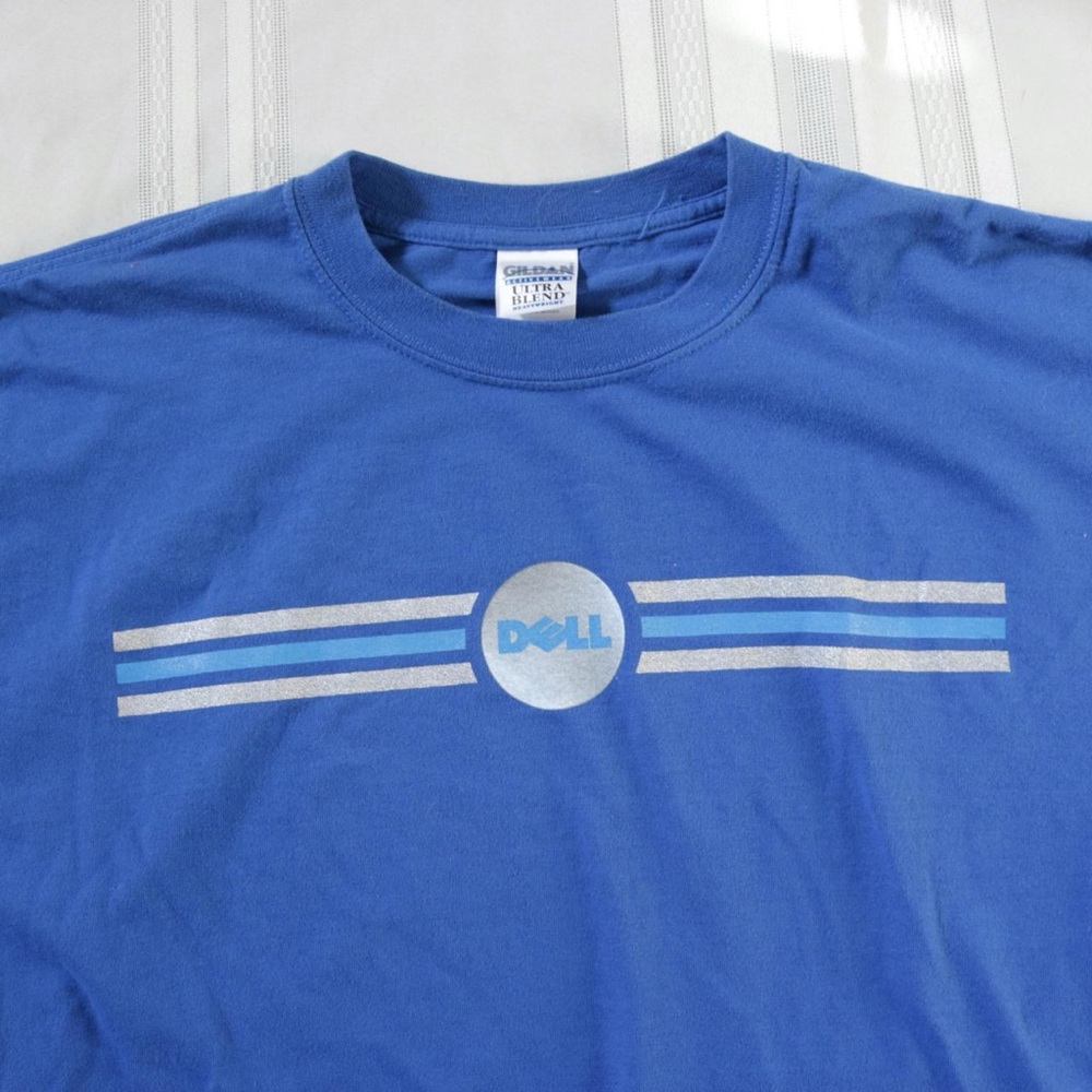 Blue Dell Computer Technology Shirt
